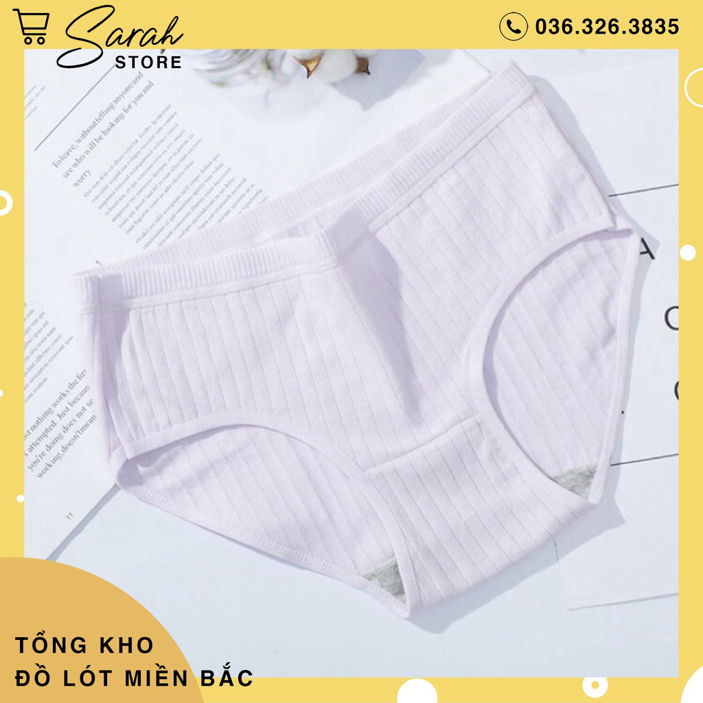 Quần Lót Cotton Tăm Gân Sọc Bản To Xuất Nhật