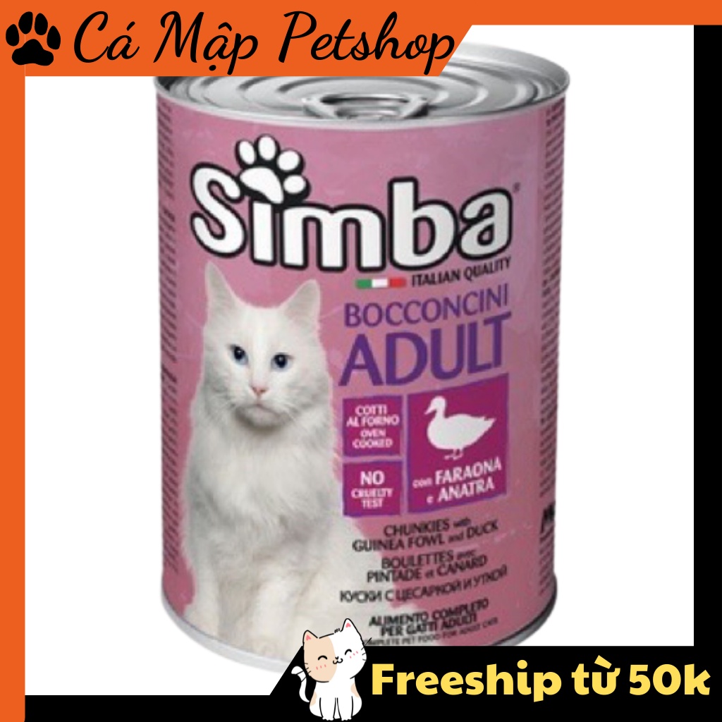 Pate cho mèo Simba, Pate Simba cho mèo thịt viên Lon 415gr