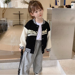 Áo Khoác Thời Trang Xuân Thu 2021 Năng Động Cho Bé Gái 6-7 Tuổi