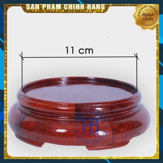 Đế kê bát hương gỗ hương - Kỷ tròn - Đôn tròn gỗ hương cao 6cm