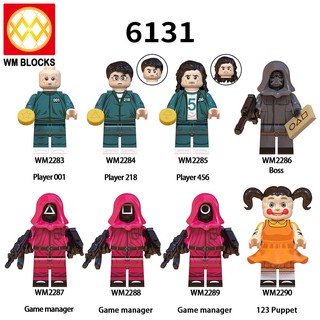 Minifigures Lắp Ráp Mô Hình Nhân Vật Phim Truyện Squid Game Trò Chơi Con Mực WM6131