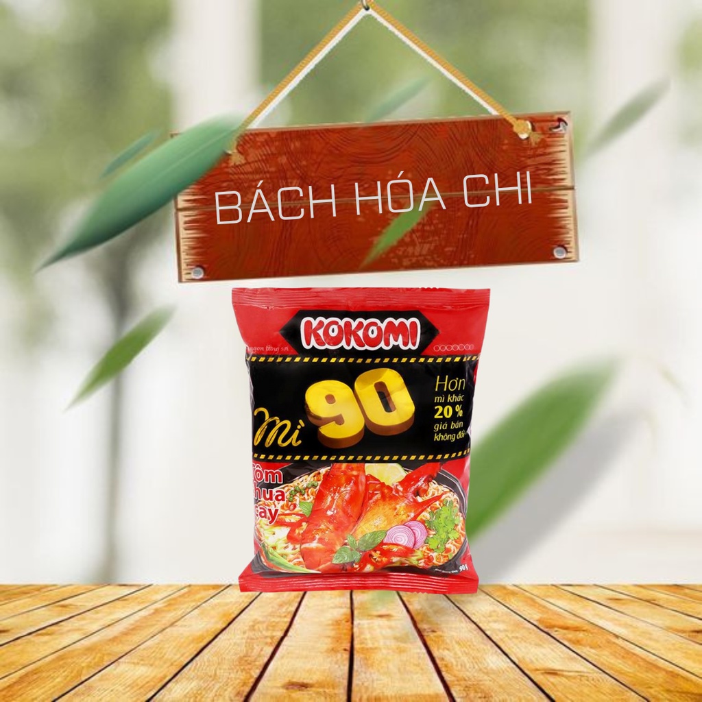 Thùng 30 gói Mì Kokomi 90 vị tôm chua cay
