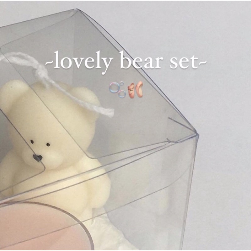 Nến thơm Sinh nhật Set Ice bear + Tealight
