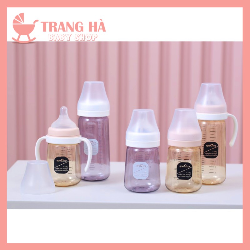 𝑪𝑯𝑰́𝑵𝑯 𝑯𝑨̃𝑵𝑮 - Bình Spectra PPSU Hàn Quốc 160ml/260ml FULL Size Núm (0~3m/ 3~5m/ 5~7m/ &gt;7m)