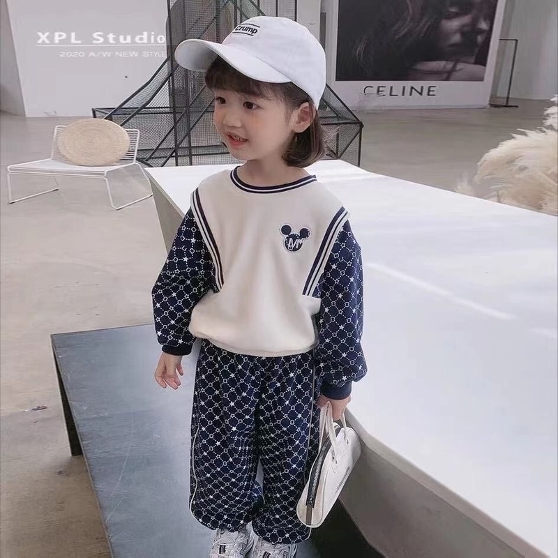 Set đồ thể thao phong cách Hàn Quốc năng động cho bé gái