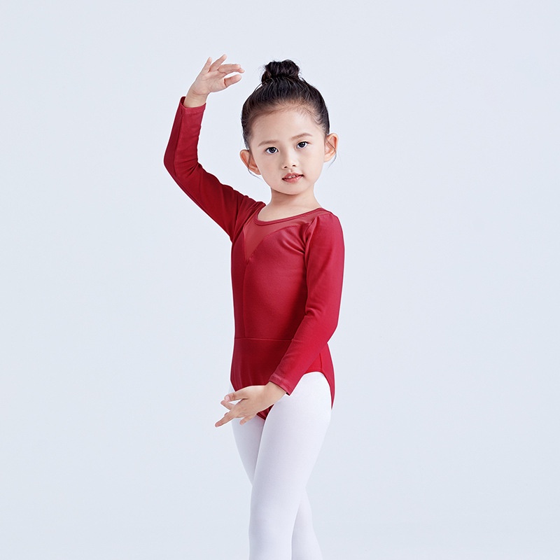 Bộ Áo Thun + Chân Váy Tập Múa Ba Lê Xinh Xắn Cho Bé Gái