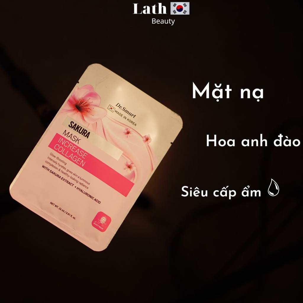 Mặt nạ dưỡng da chuyên sâu Collagen Sakura Mask - 1 miếng