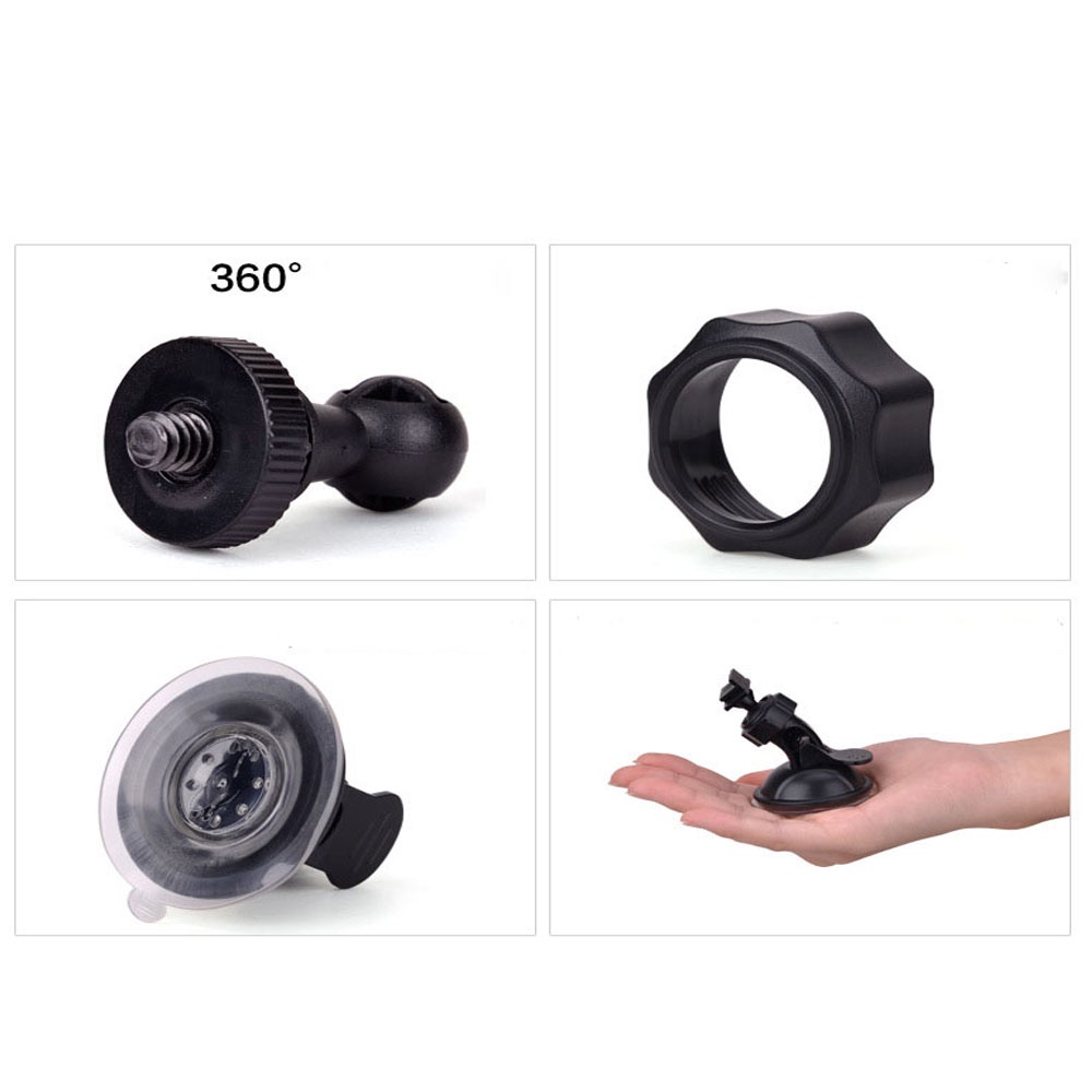 360° Giá Đỡ Điện Thoại / Camera Đường Kính 4mm Có Giác Hút Cho Xe Hơi