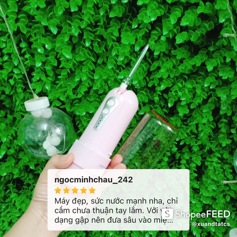 Máy tăm nước Smile Care - Bảo hành 12 tháng vệ sinh răng miệng cho người niềng răng