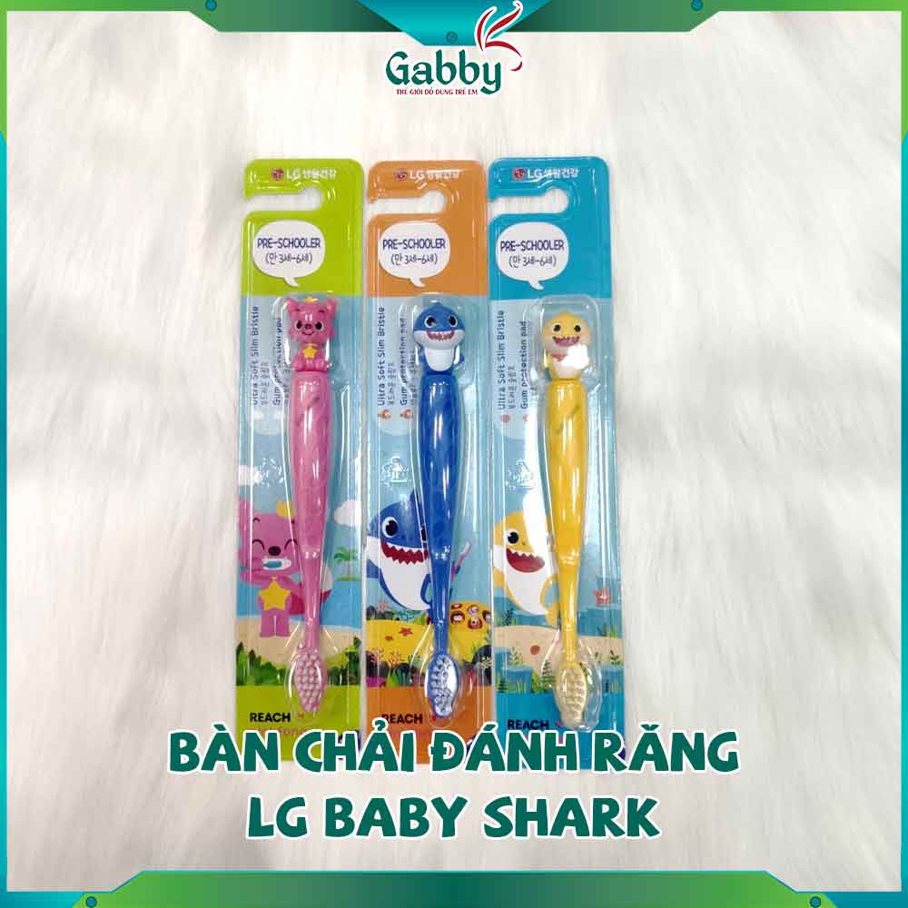 BÀN CHẢI ĐÁNH RĂNG LG BABY SHARK (BÉ TỪ 3 - 6 TUỔI)