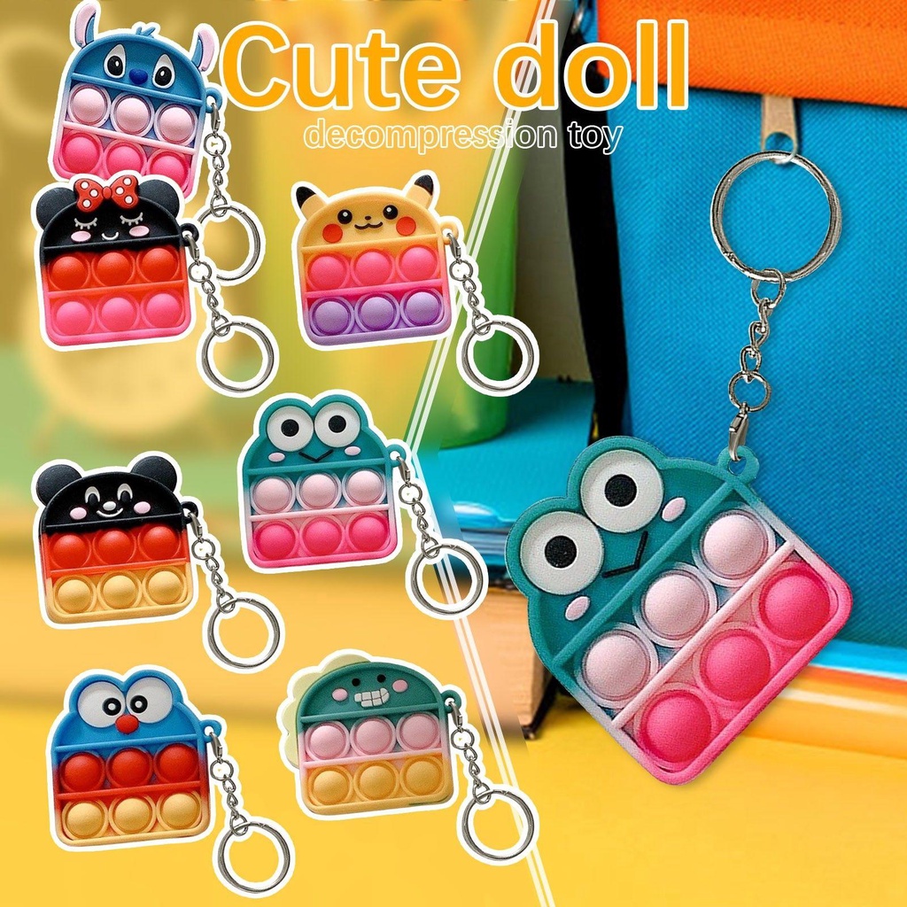 Móc Khóa Hình Khủng Long / Doraemon / Pikachu / Khủng Long Mini Dễ Thương Cho Người Lớn Và Trẻ Em