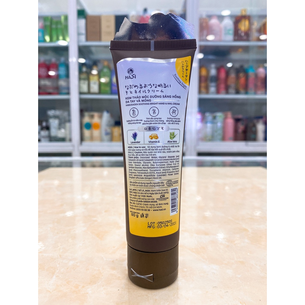 Kem Dưỡng Tay - Dưỡng Chân Hasi Kokeshi Thảo Mộc Cream 80g