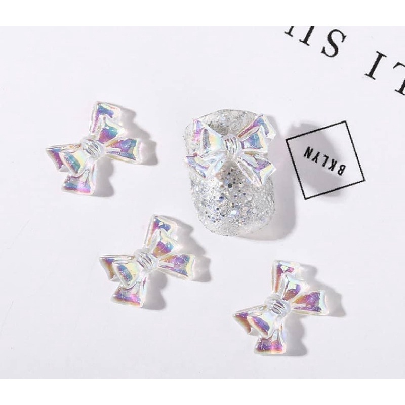 Sét nơ thuỷ tinh 7 màu mĩx kiểu