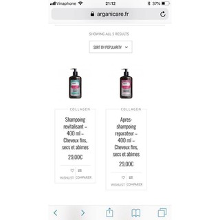 Dầu gội bổ sung Collagen cho tóc (Pháp)
