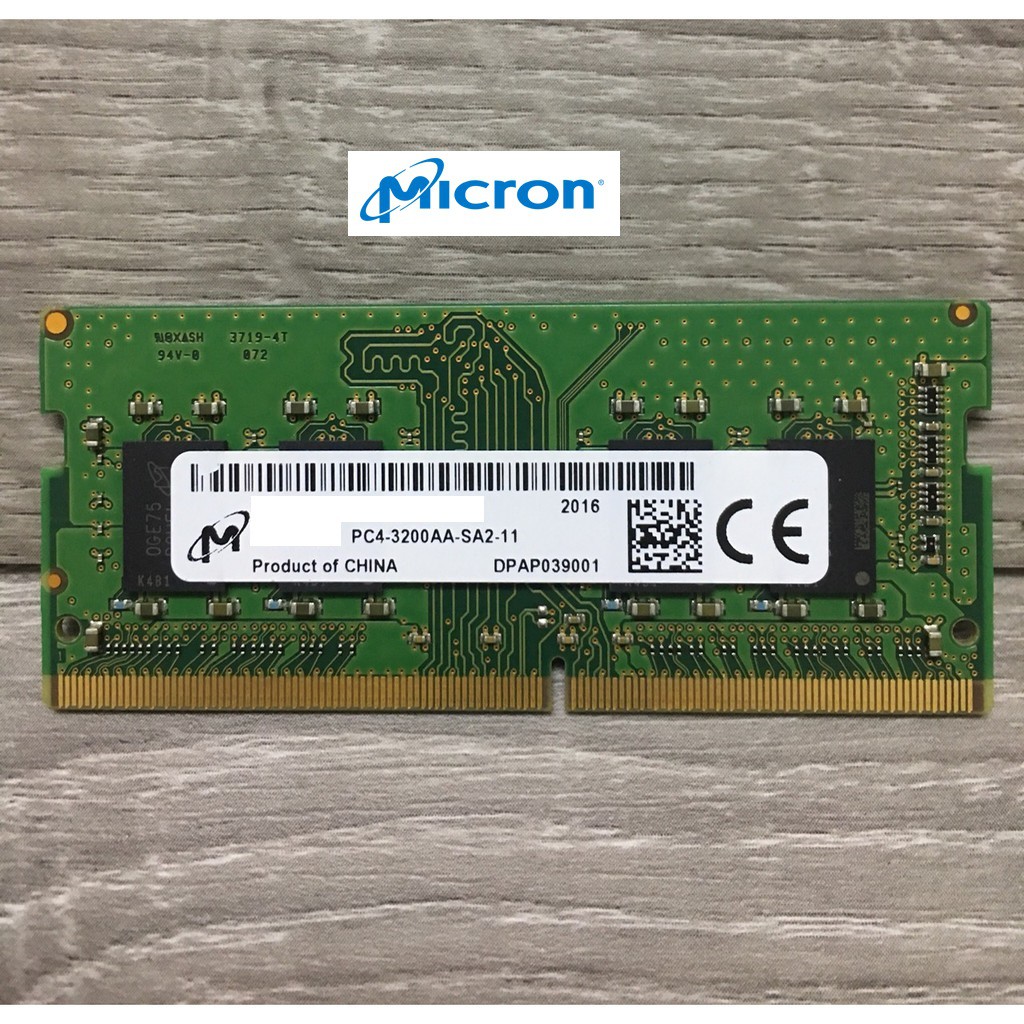 [Mã ELMS4 giảm 7% đơn 500K] RAM Laptop DR4 Micron 8GB Bus 3200 SODIMM - Chính Hãng Micron (Bảo Hành 3 năm, 1 đổi 1)