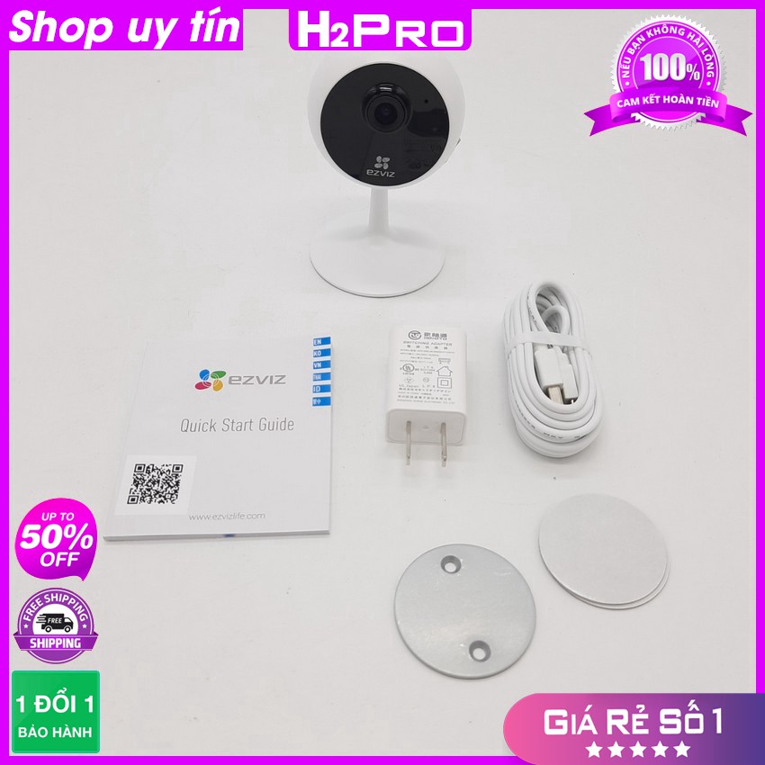 [RẺ VÔ ĐỊCH] Camera giám sát ko dây ezviz C1C 2MP H2Pro, camera an ninh gia đình siêu nét, nhỏ gọn