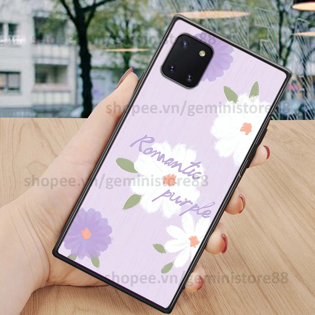 Ốp Samsung Note 10 Lite in hình hoa lá nhiều màu sắc siêu đẹp, siêu xinh, siêu cá tính