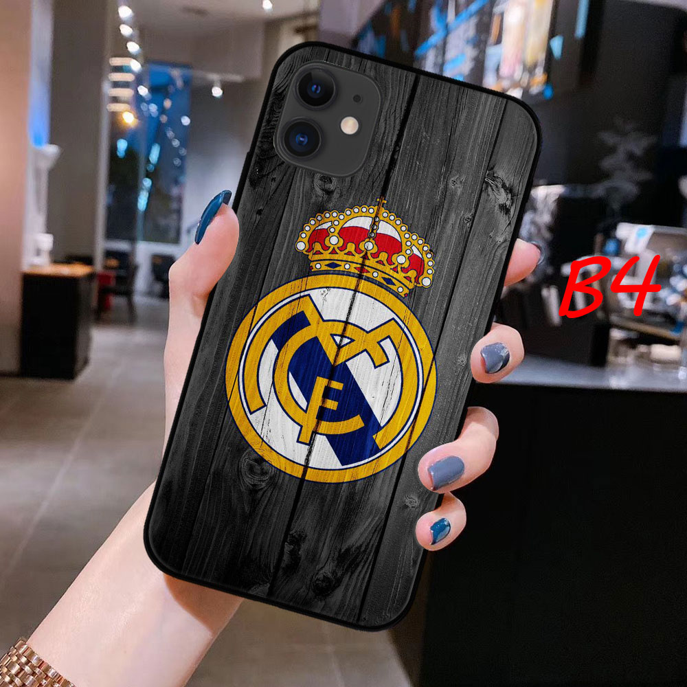 Ốp Điện Thoại Mềm In Logo Real Madrid Cho Iphone 11 Pro 7 8 Plus 6 6s Plus X Xs Xr Xs Max 5 5s Se