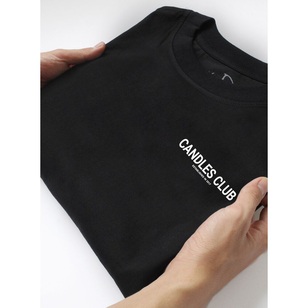 Áo thun, áo phông nam nữ Candles club vải cotton co giãn 4 chiều thấm hút mồ hôi from rộng