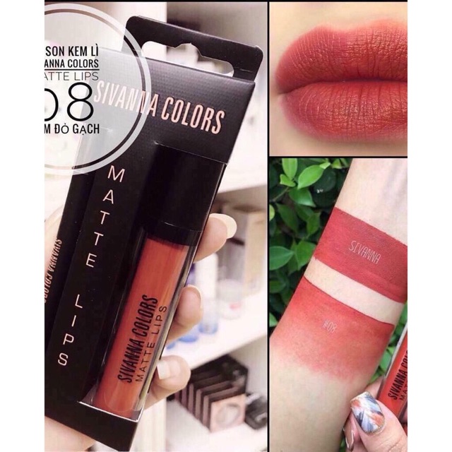 50% GIẢM Son Kem Lì Sivanna Colors Matte Lips