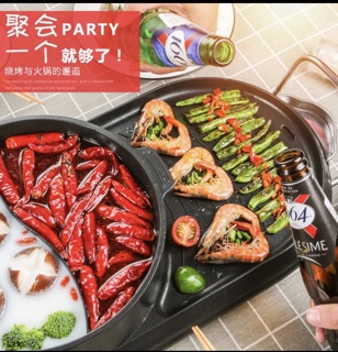 Nồi lẩu nướng 2 ngăn