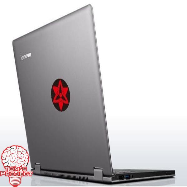 Miếng Dán Trang Trí Laptop / Xe Hơi Hình Naruto / Sasuke / Sharingan / Mangekyo Độc Đáo