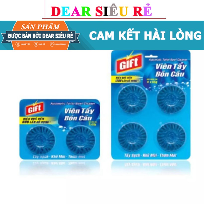 Viên Tẩy Bồn Cầu Gift (4 viên × 55g) -Dearsieure