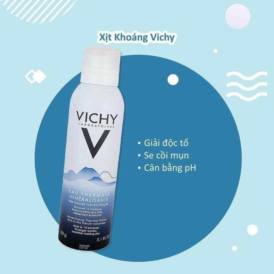 Xịt khoáng cấp ẩm bảo vệ da Vicchy Mineralizing Thermal Water