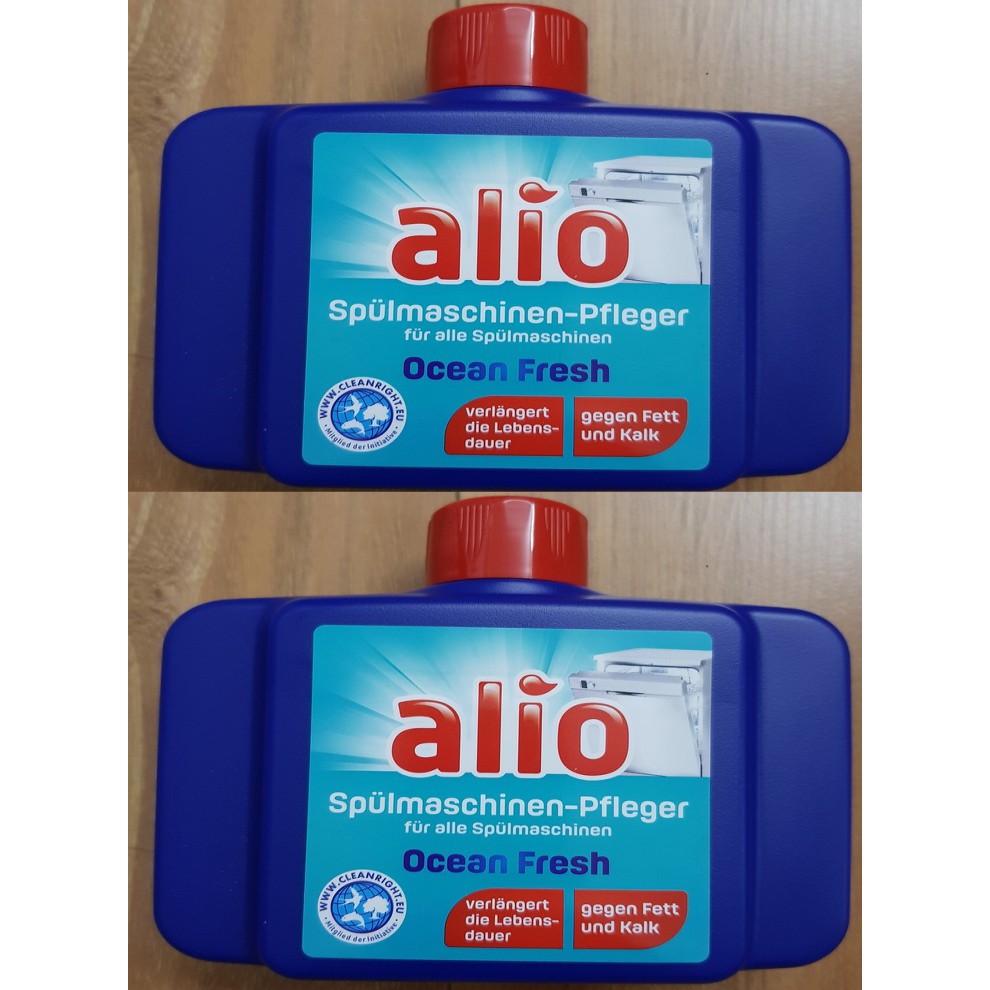 2 chai vệ sinh máy rửa bát Alio tiết kiệm đến 40%