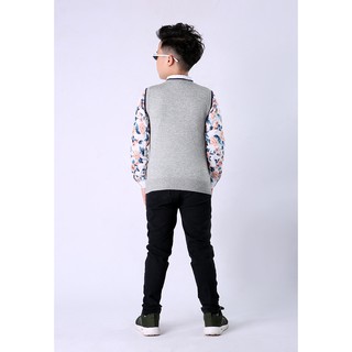 Áo len gile bé trai trám ngực - TN804 - HQLENS