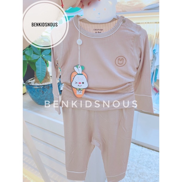 UALAROGO - Bộ dài tay Ualarogo vải bamboo mềm mát cho bé trai/bé gái