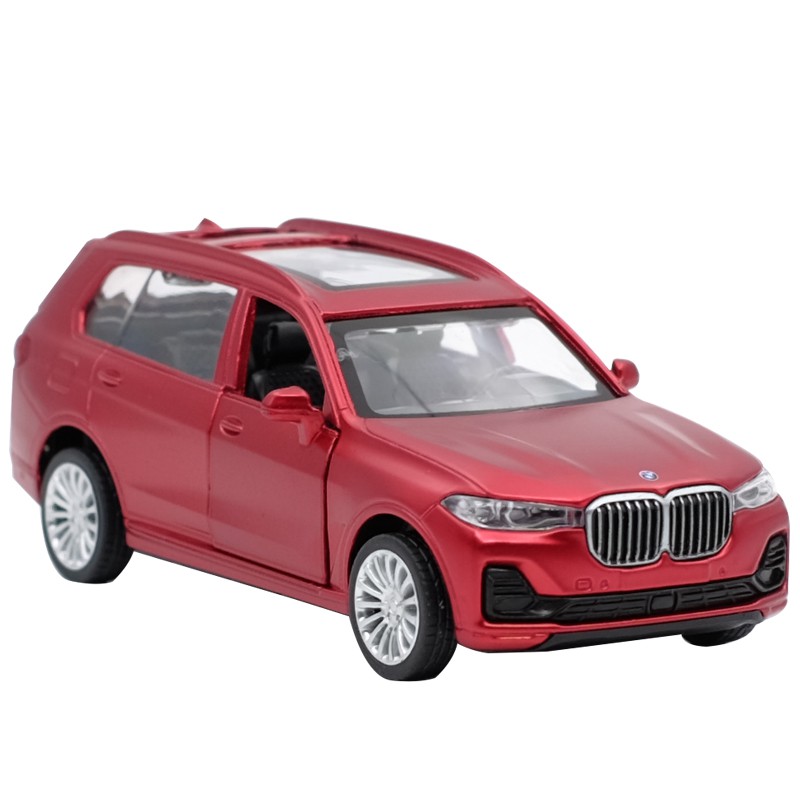 Caipo BMW BMW X7 Off-Road Xe Hợp Kim 1: 44 Kéo Lại Cửa Mở Bé Trai Hợp Kim Đồ Chơi Trang Trí Ô Tô Bộ Sưu Tập Đồ Trang Trí Trẻ Em Quà Tặng Sinh Nhật