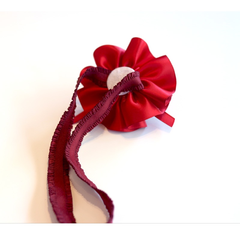 Băng Đô Cho Bé - Turban Công Chúa Vương Miện Đỏ Tết Đầy Tháng Thôi Nôi Cho Bé Gái Sơ Sinh