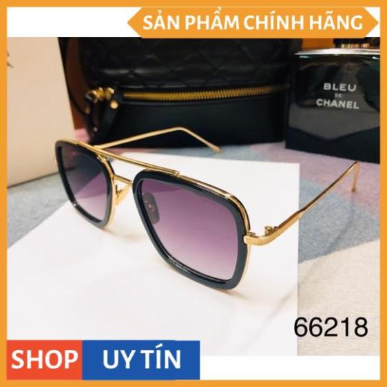 Mắt kính râm nam nữ kính mát FULLBOX HÃNG POSHOP IRON MAN EDITH gọng kim loại cao cấp chống chói tia UV thời trang