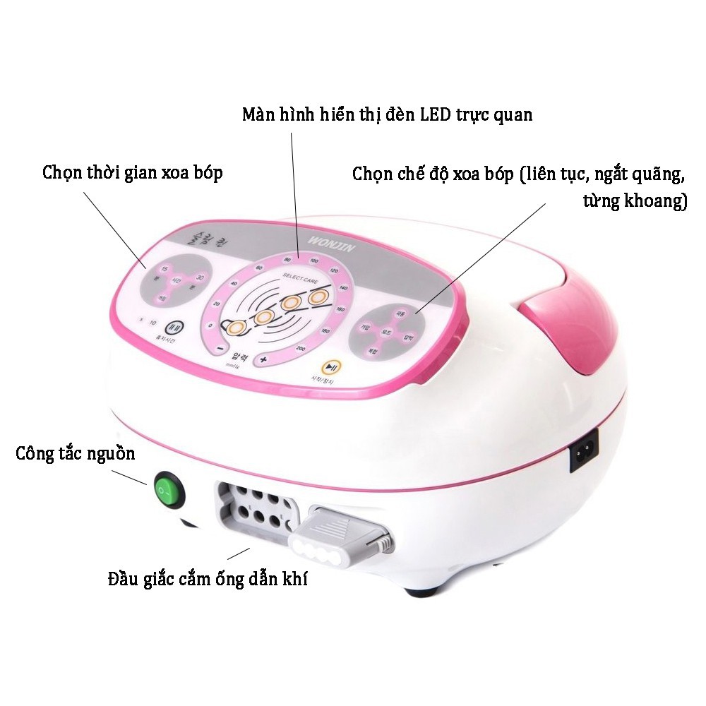Máy trị liệu xoa bóp tuần hoàn khí Power Q2200