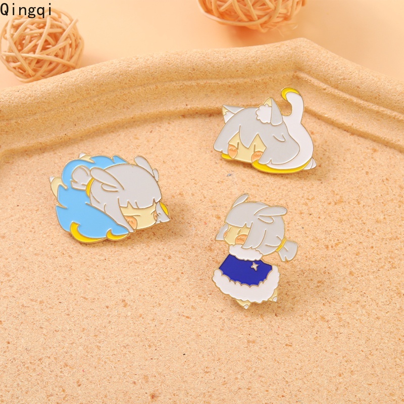 Ghim cài áo Miss Zoe tráng men hình nhân vật hoạt hình chơi game cho bé