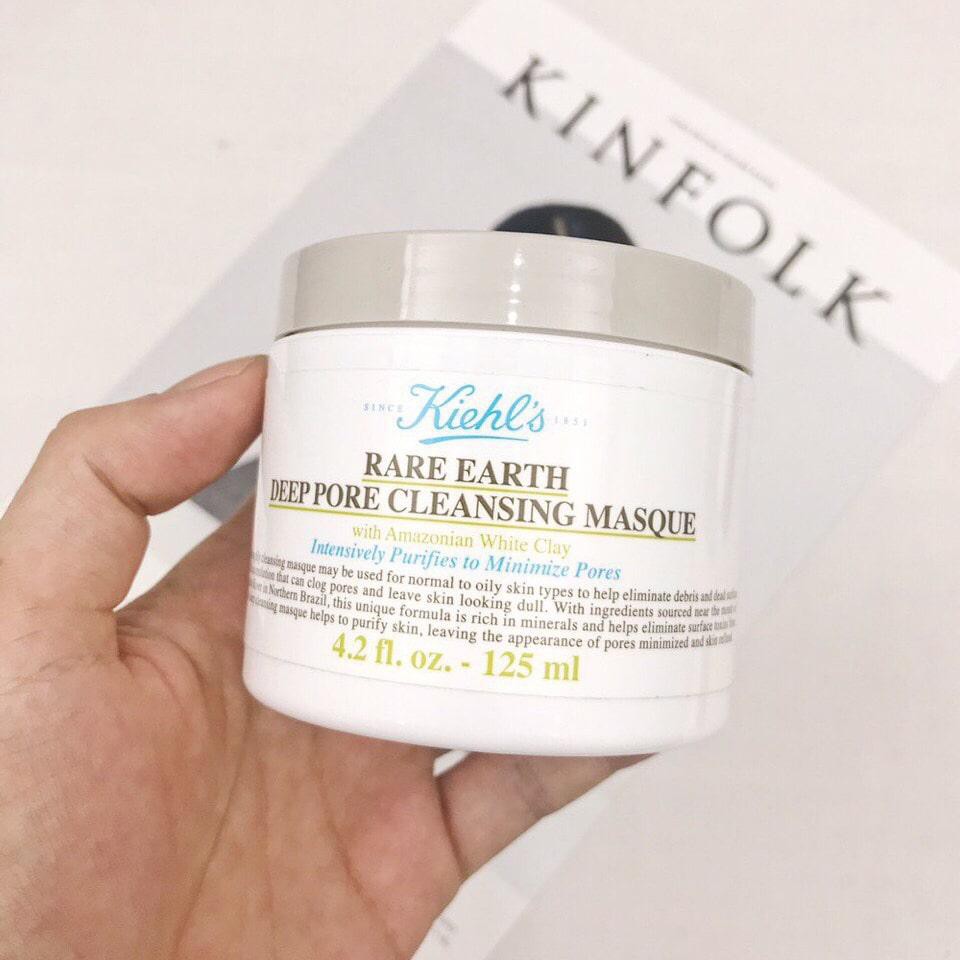 Mặt Nạ Đất Sét Dưỡng Trắng Sạch Mụn Đầu Đen Kiehl's Rare Earth Deep Pore Cleansing Masque (125ml)