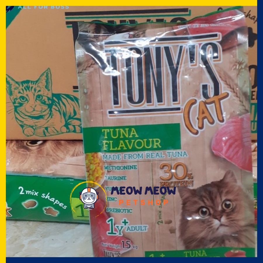 Hạt mèo TONY CAT | TÚI 500GR | Hạt dinh dưỡng cho mèo trên 3 tháng tuổi.