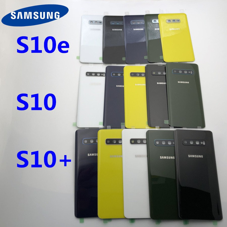 Ốp lưng Samsung Galaxy S10 S10e S10 Plus Mặt sau Kính gốc Thay thế Vỏ sau Cửa Vỏ Máy ảnh Kính ống kính | BigBuy360 - bigbuy360.vn