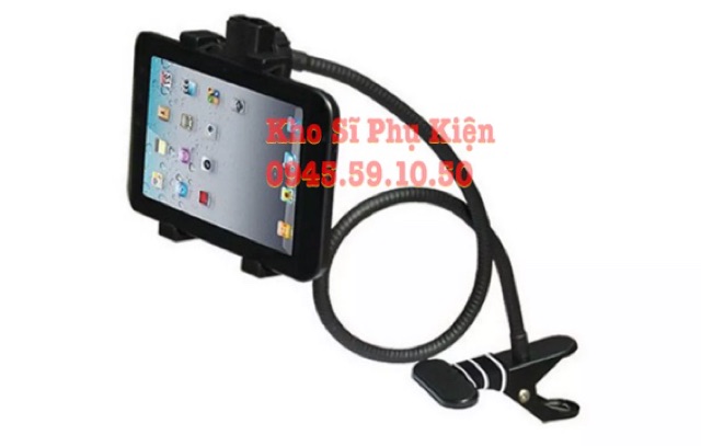 Giá đỡ điện thoại, Kẹp điện thoại, Ipad đa năng xoay 360 độ 3 khớp điều chỉnh cao cấp SMH (Đen)