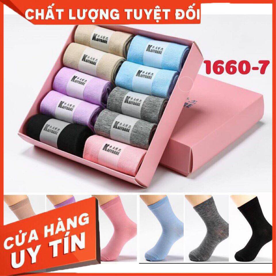 HỘP TẤT 10 ĐÔI CHỐNG THỐI NỮ - Êm chân - Kháng khuẩn - Khử mùi cho các bạn gái