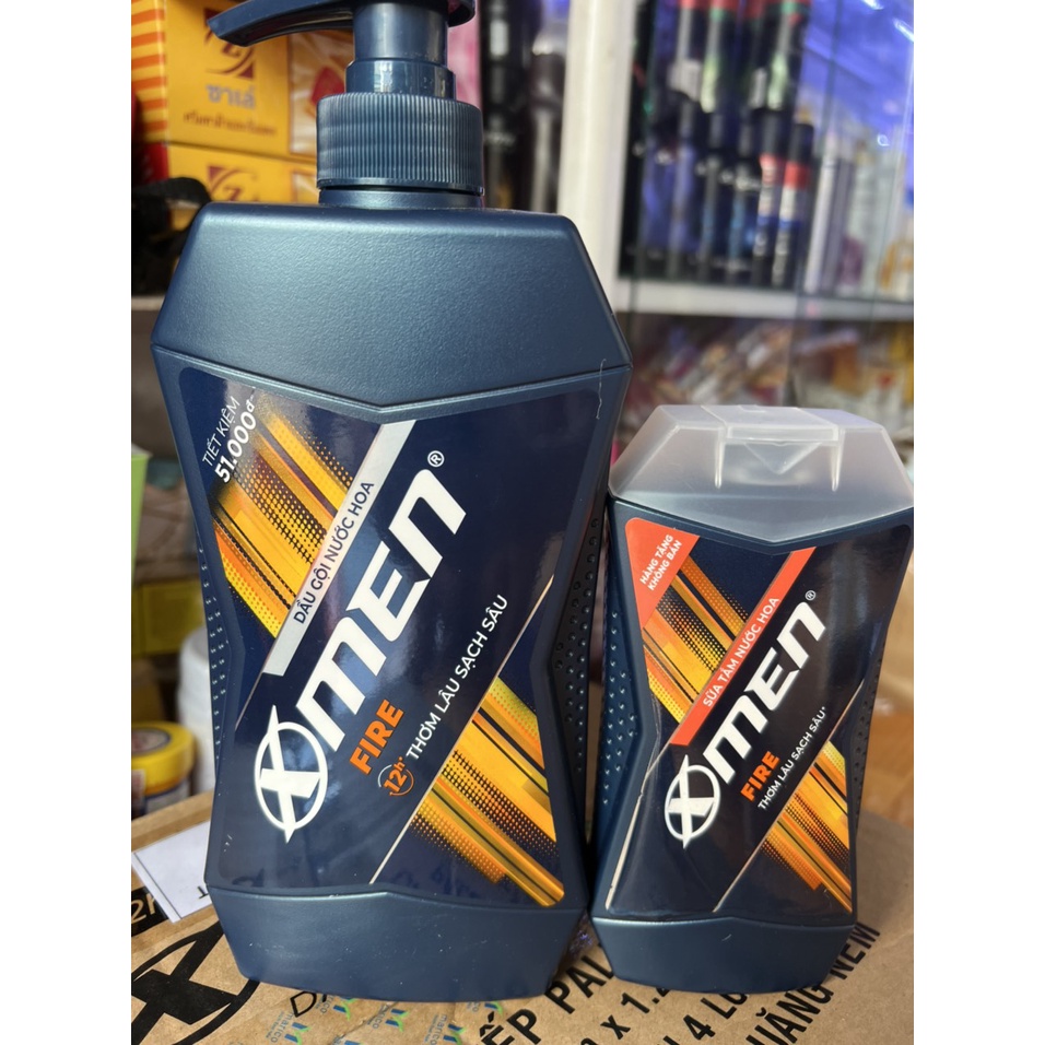 Dầu Gội X-MEN Hương Nước Hoa 650g tặng sữa tắm 150g