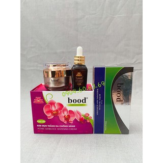 Kem Và Serum Mụn Trắng Da Chống Nắng 2in1 THẢO DƯỢC HOA SEN BOOD