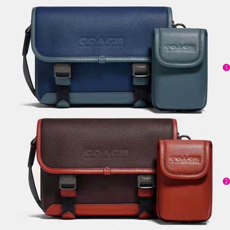 Túi Coach for men da bò nguyên chiếc