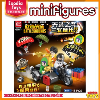 Xếp hình Combo 8 Minifigure PUBG chiến đấu bản đồ Tuyết Vikendi - Đồ Chơi Lắp Ghép Sáng Tạo - QUAN GUAN 100087