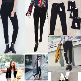 quần jean đen skinny zara