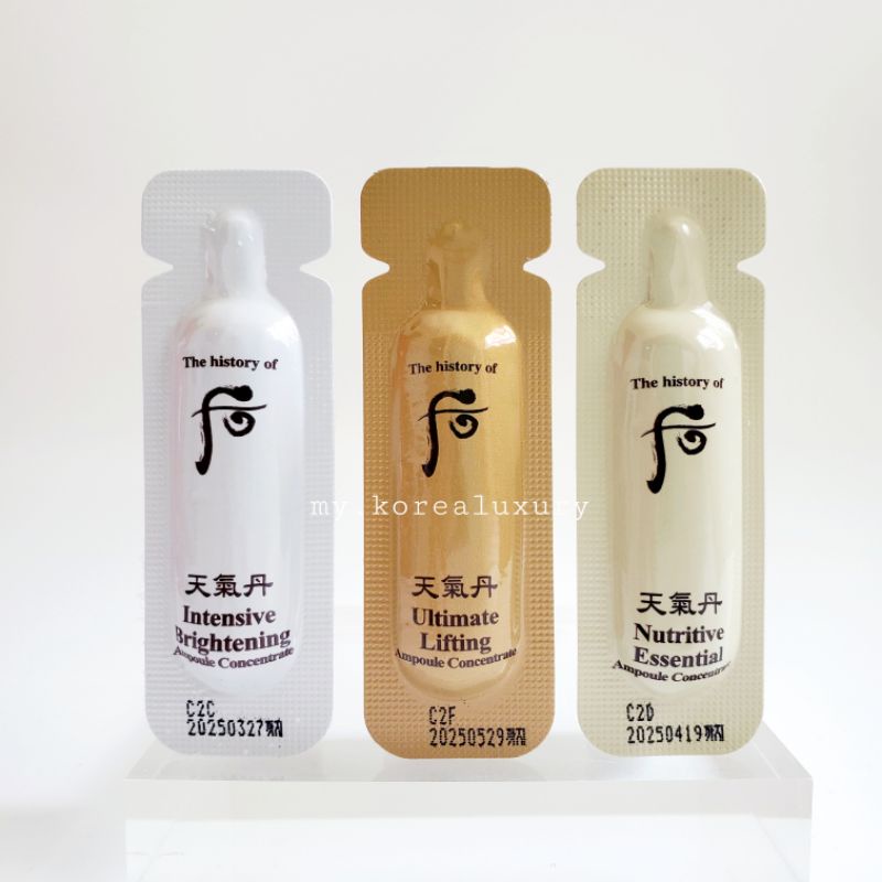 Gói Huyết Thanh Dưỡng Trắng Nâng Cơ Phục Hồi Da Chuyên Sâu Whoo Cheongidan Ampoule Concentrate
