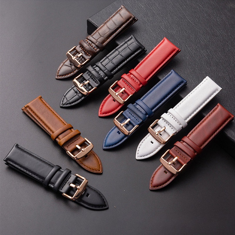 Dây Đeo Bằng Da Thật Cho Đồng Hồ Daniel Wellington 12mm 13mm 14mm 17mm 18mm 19mm 20mm 22mm