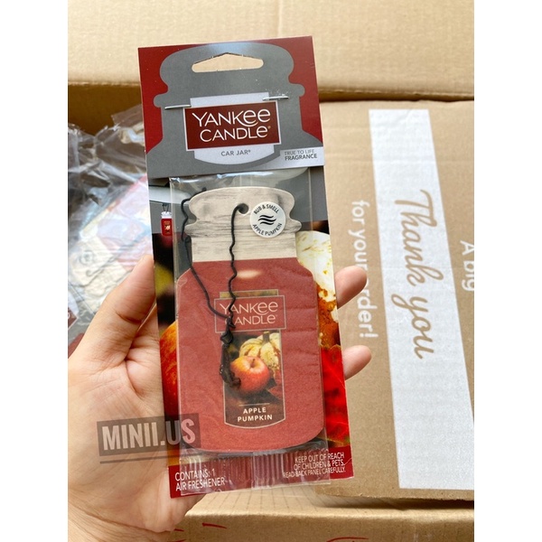 🌸 Giấy thơm Yankee Candle Classic Paper Car Jar Hanging Air Freshener