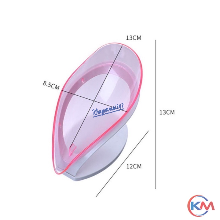 Khay đựng Xà Phòng Chiếc Lá Nhựa TRONG SUỐT đẹp tiện dụng ❖Khay Xà Phòng hình lá❖